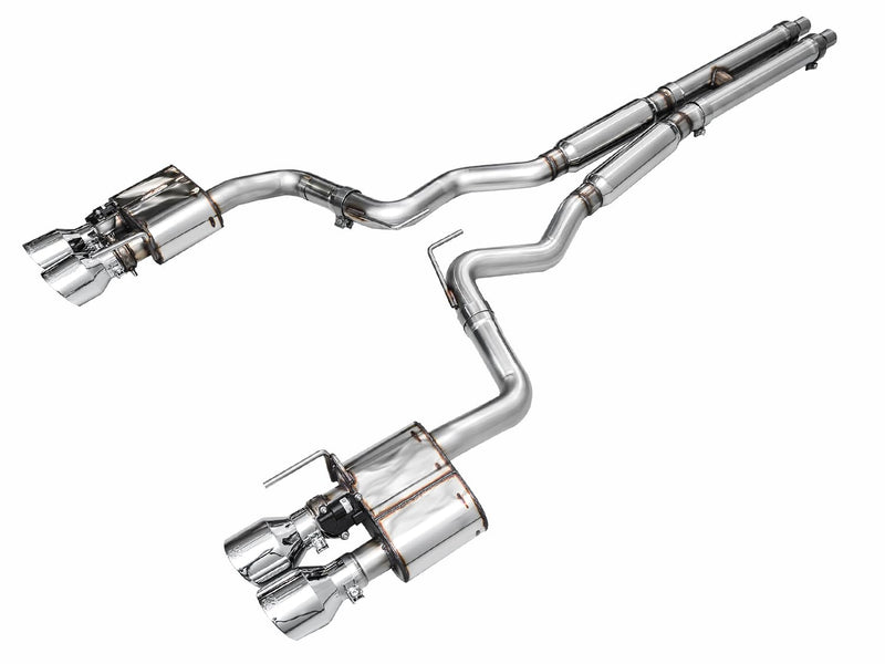 S650 AWE Quad Tip Mustang GT Exhaust Suite