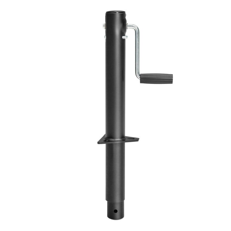 Side Wind Lippert 285420 Tongue Jack with Mounting Hardware , Black , Standard