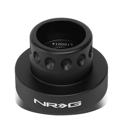 Steering Wheel NRG Innovations Race Short Hub, Aluminum Racing Hub Adapter, Quick Release Compact Style Race Hub Adapter, Compatible With 94-02 Honda Accord, Black, NRG-SRK-RL130H-BK