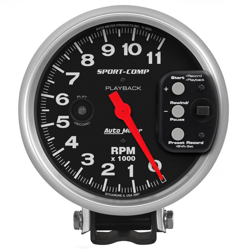 Sport-Comp Auto Meter 3967 Playback Tachometer