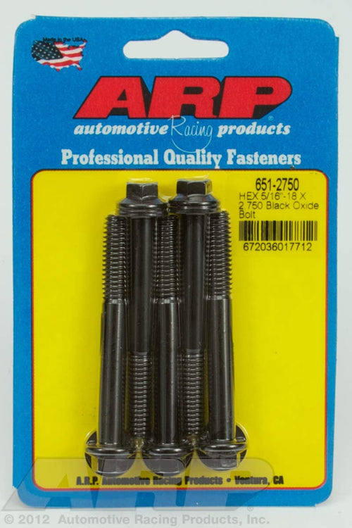 Hex ARP (651-2750) Oxide Bolt, Black