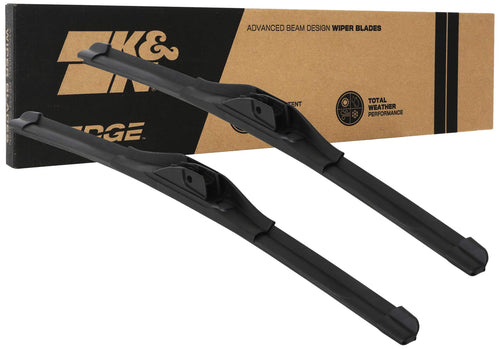 Wiper Blades K&N EDGE: All Weather Performance, Superior Windshield Contact, Streak-Free Wipe Technology: 20" (Pack of 2)
