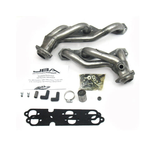 1-1/2" JBA Shorty Stainless Steel Exhaust Header for GM Full Size Truck 4.3L 88-95