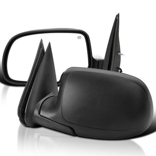 Power Heated Spec-D Tuning Manual Fold Side View Mirrors Compatible with 1999-2002 Chevy Silverado, GMC Sierra Left+Right Pair