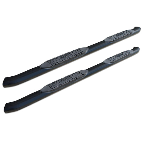 1501-0722B Raptor Series 4 inch Curved OE Style Black Side Bar Steps For 2019-2020 Silverado/Sierra 1500 Double Cab