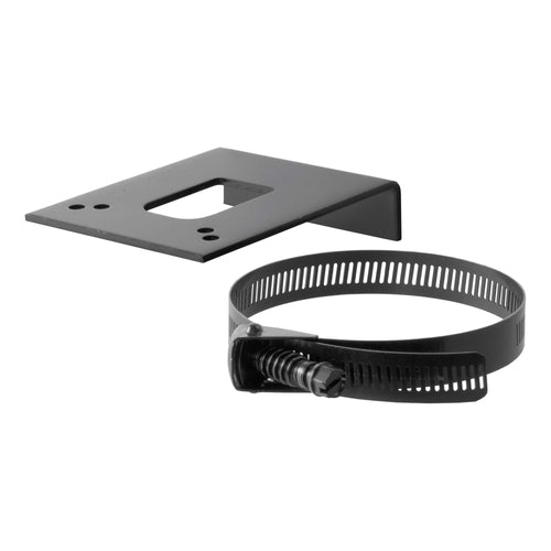 CURT 57204 Trailer Wiring Harness Vehicle-Side Clamp-On Bracket Mount for 4-Way, 5-Way or 6-Way GLOSS BLACK POWDER COAT