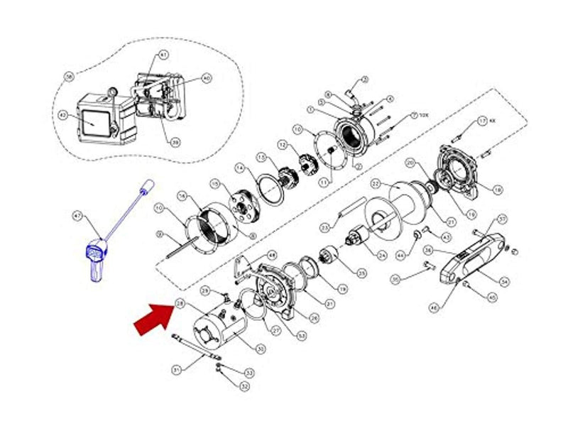 70784 WARN Short Motor- RED