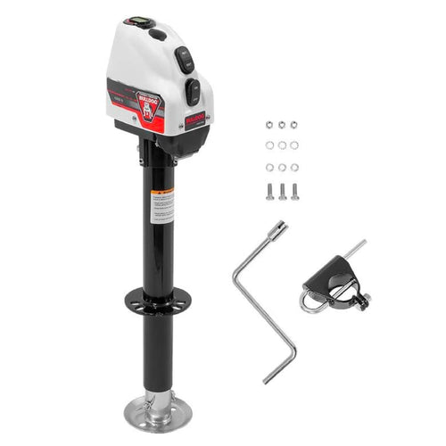 500200 Bulldog Cases Powered Trailer Jack, A-Frame, 4,000 lbs. Lift Capacity, Bolt-On, 22 Inch Travel