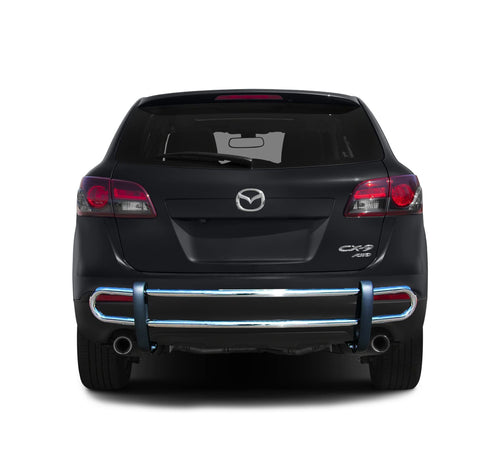 Rear Bumper Guard Black Horse Double Tube Stainless Steel Compatible with 2007-2015 Mazda CX-9-8D992355SS