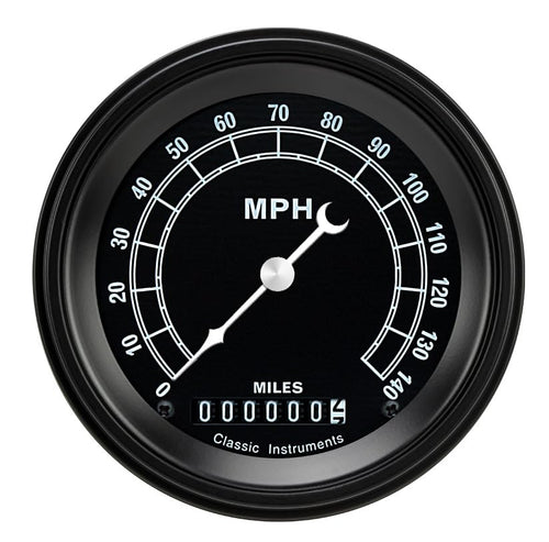 TR55BLF Classic Instruments Traditional 3In Speedometer 140 Mph