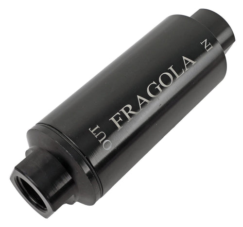 Fuel Filter Fragola Performance Systems #10 In/Out 40 Micron Black 960003-BL