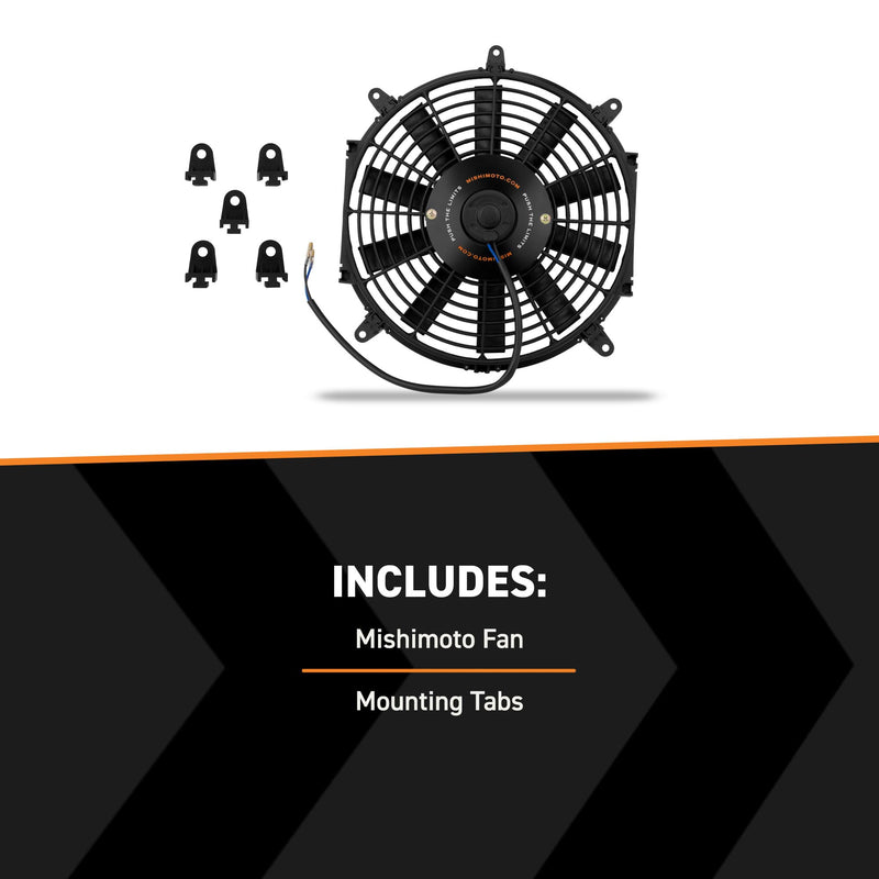 Mishimoto Slim Electric Radiator Fan MMFAN-12, 12" Universal Fit, 12.25 Volts, Black