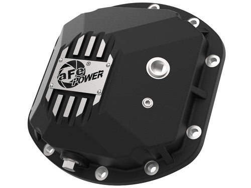 aFe POWER Front Differential Cover Pro Series Black w/Machined Fins - #46-71130B - Jeep Wrangler (TJ/JK) 97-18