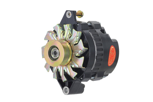 Alt GM CS130 Powermaster Black 140A 16 Volt 6 grv Pulley Str MTG 6.61" 1-Wire