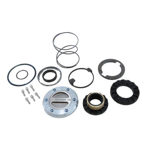 Yukon Locking Hardcore Hub Set for '00-'08 Dodge 1-Ton Front with Spin Free Kit, 1 Side Only