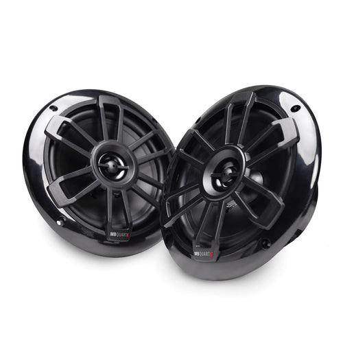 Nautic Series MB Quart 6.5-Inch 80-Watt Coaxial Speakers (Black)