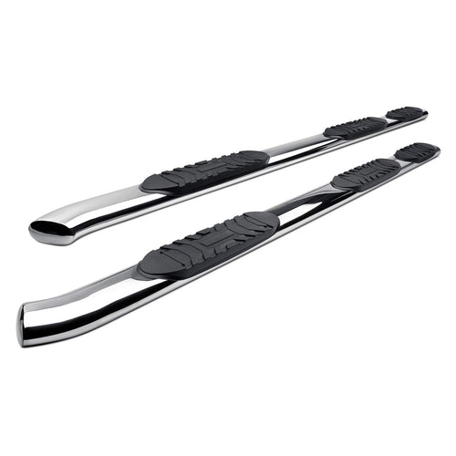 5 in. Widestep Oval Steelcraft Wheel To Wheel Side Bar Polished Stainless Steel