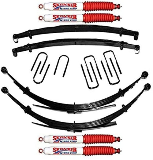 Skyjacker Suspension Lift Kit D600CDKS-H w/Shock 6 in. Front/4.5 in. Rear Lift Incl. Front/Rear Leaf Springs Front/Rear U Bolt Kits Front Bushing Kit Lift Kit w/Shock