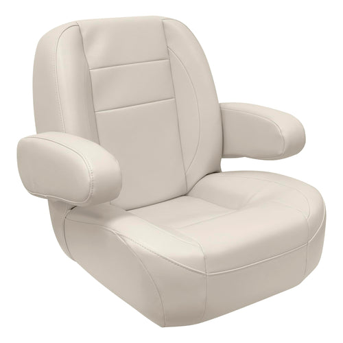 Mid Back Wise 3127-990 Premier Pontoon/Boat Helm with Flip Up Arm Rests - Platinum