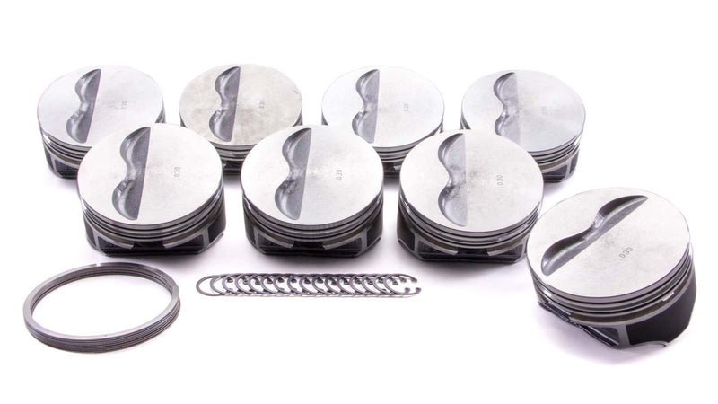 Flat Top Piston Set for Small Block Chevrolet KB Performance 9909HC.030-5cc