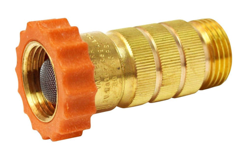 Valterra Hi-Flow RV Water Regulator, Lead-Free Brass Water Regulator for Camper, Trailer, RV Plumbing System, 50-55 psi