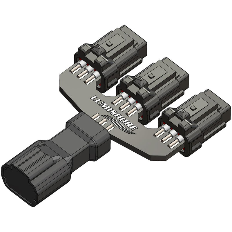 Cable Adapter Lumishore 60-0439, Six-Core 3-Way Cable Splitter