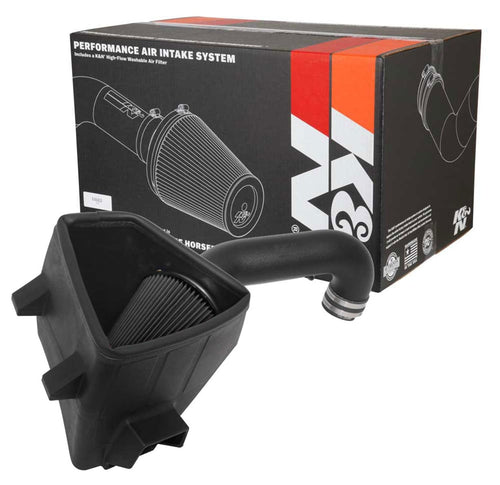 Cold Air Intake System K&N: Dry-Flow Air Filter, Increase Performance & Towing: Compatible with 2019-2024 RAM 1500, 30-1578