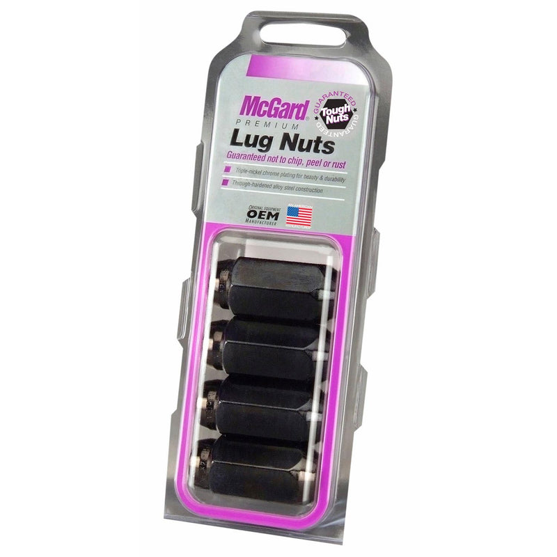 Black McGard Cone Seat Style Lug Nut Set (M14 x 1.5 Thread Size) - Set of 4