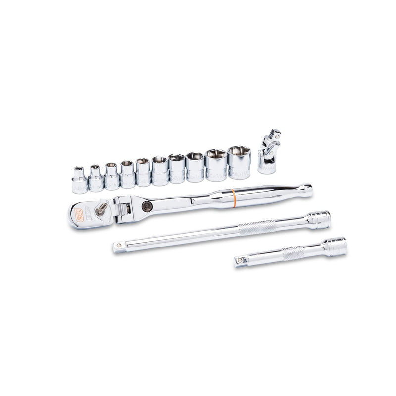 14 Piece GEARWRENCH 1/4" Drive 120XP Stubby Socket MTS SAE - 81391