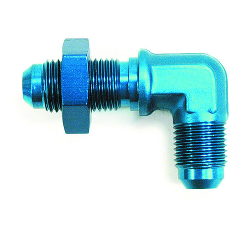 90 Degree -4an Bulkhead Flare Blk