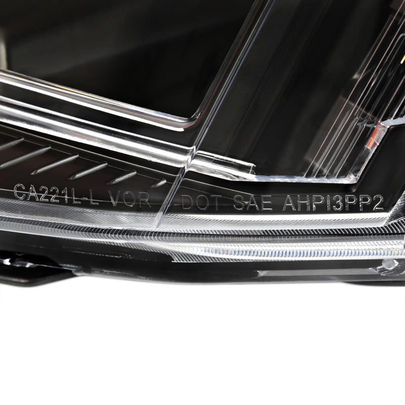 Black Projector Headlights SPEC-D TUNING Compatible with 2010-2016 Cadillac SRX, Left + Right Head Lamps Assembly