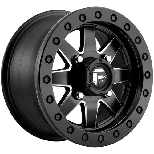UTV D938 Fuel Maverick Beadlock 18x7 4x137 +38mm Black/Milled Wheel Rim 18" Inch