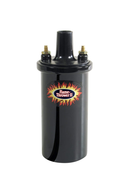 Flame-Thrower II Pertronix Ignition Coil, 45,000 Volt 0.6 Ohm, 12 Volt, Black Epoxy