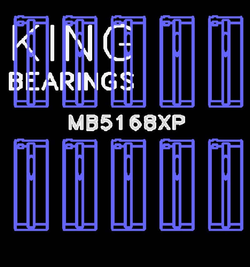 Honda H22 King Engine Bearings - 50mm Journal Crankshaft Main Bearing Set (Size STDX) (MB5168XPSTDX)