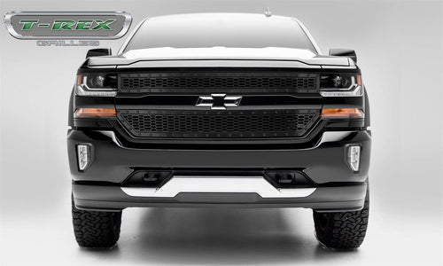 Silverado Compatible with (2016-2018) 1500 Z71 Stealth Laser X Grille, Black, 2 Pc, Insert, Black Studs - PN #7711241-BR