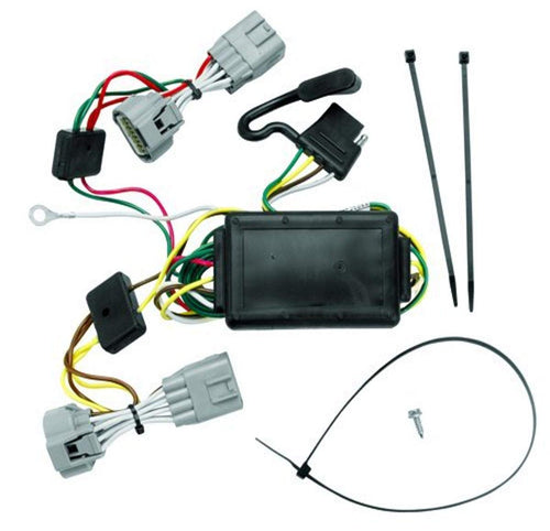 Tow Ready 118394 Tekonsha T-One® T-Connector Harness, 4-Way Flat, w/Circuit Protected Converter, Compatable with 2005-2006 Jeep Grand Cherokee, Black