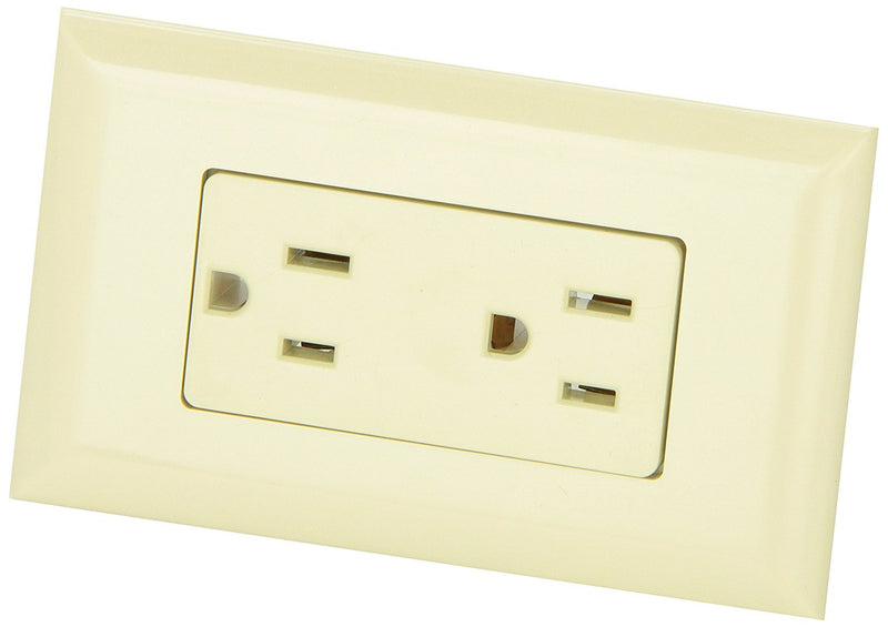 Valterra Diamond Group Ivory WDR15IV 15 Amp Decor Speed Box Receptacle, Off-White