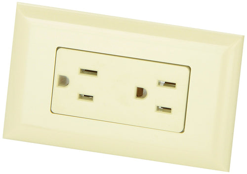 Valterra Diamond Group Ivory WDR15IV 15 Amp Decor Speed Box Receptacle, Off-White