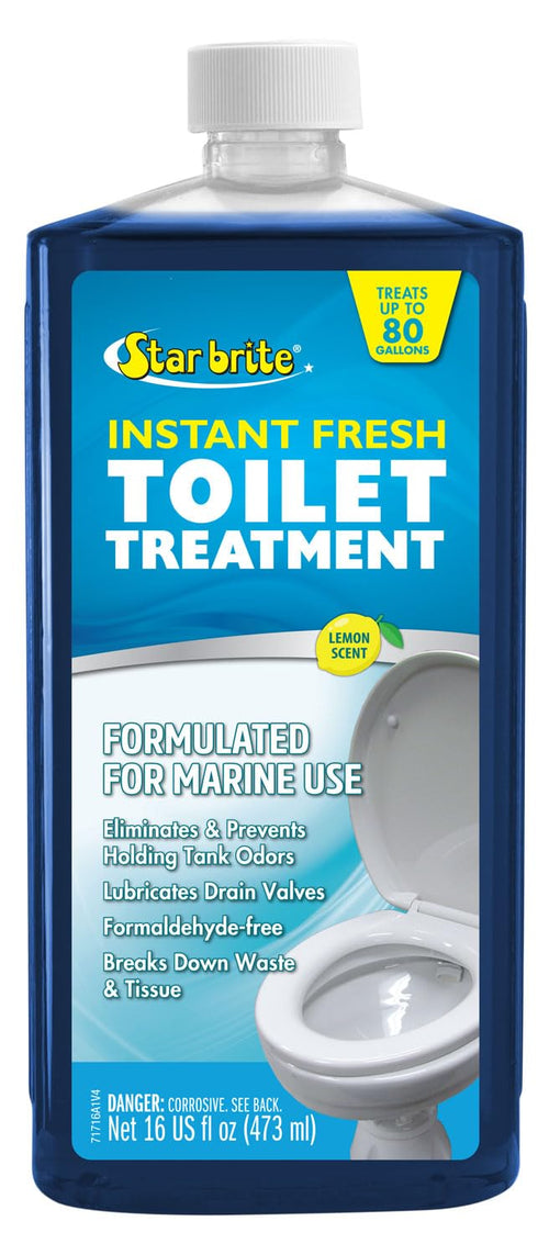 Instant Fresh STAR BRITE Toilet Treatment Concentrate - Eliminates & Prevents Holding Tank Odors - Biodegradable Lemon Scent - 16 OZ (071716)
