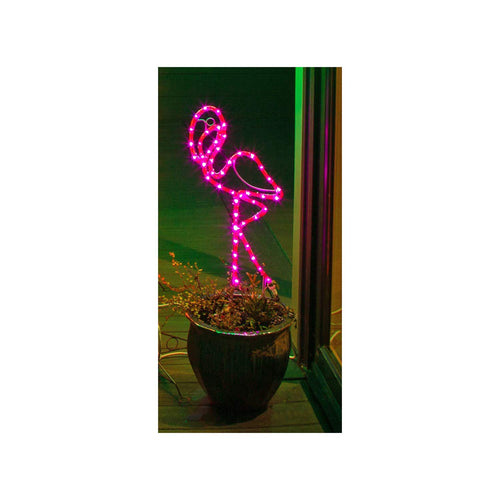 Faulkner 20520 Furniture 2 Led Pink Flamingo 120v Yd Light