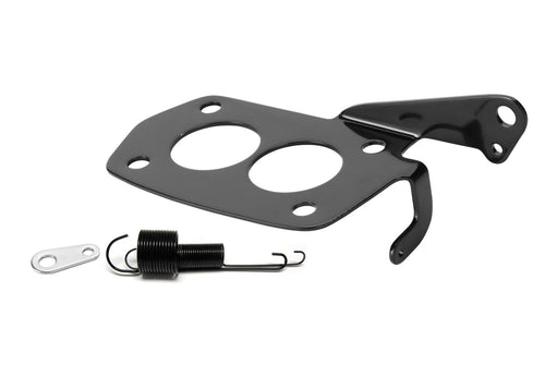 Black Finish Lokar Stainless Steel Throttle Bracket and Spring for Rochester Tri-Power XTRP-4003