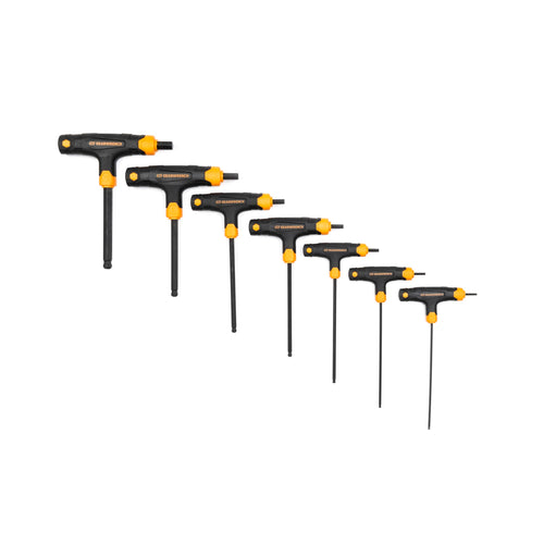 7 Piece GEARWRENCH Metric T-Handle Ball End Hex Key Set - 83516