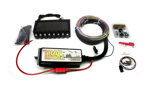 57040 Painless Performance Trail Rocker System for 1997-2006 Jeep Wrangler TJ, Dash Mounted Switch Panel