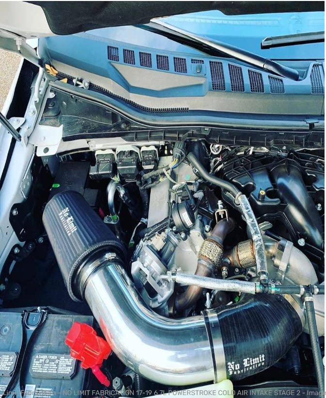 6.7 Cold Air Intake No Limit Fabrication, Raw, Dry Filter 2017-2019