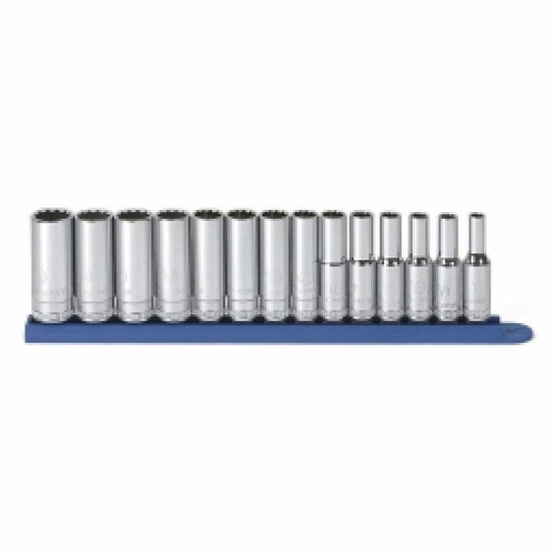 14 Pc. GearWrench Metric 12 Pt. Deep Socket Set 3/8" DRIVE