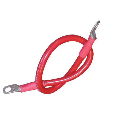 Marine Grade Ancor 189135 Premium Tinned Boat Battery Cable Assemblies (4-Gauge, Size 3/8 Stud, Red, 32-Inches-Pack)