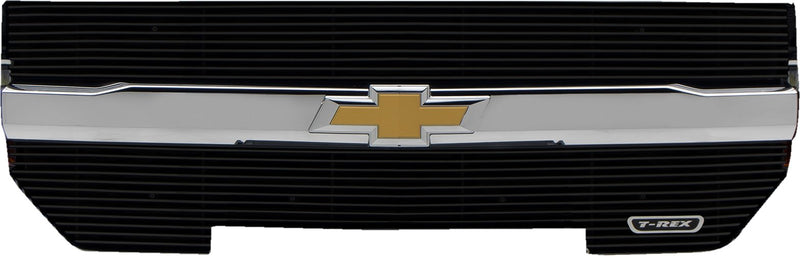Laser Billet Grille, 2016-2018 Silverado 1500, Black, 2 Pc, Overlay - PN #6211271