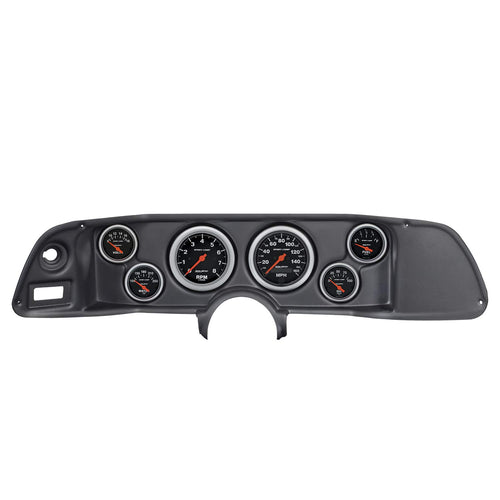 Auto Meter Gauge Kit 7022-SC, 6 Pc, Camaro 70-78, Tach/Mph/Fuel/Oilp/Wtmp/Volt, Sport-Comp