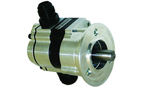 Moroso Single Stage 22417 External Oil Pump w/Rear Fuel Pump Drive, V-Band Mount, Use w/Alston Front Drive, Reverse Rotation, 1.8" Pressure Section