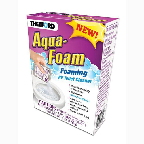 Aqua-Foam - Thetford 96009 - Cleaner for Porcelain and Plastic Toilets - 3x2 oz Pack 96010